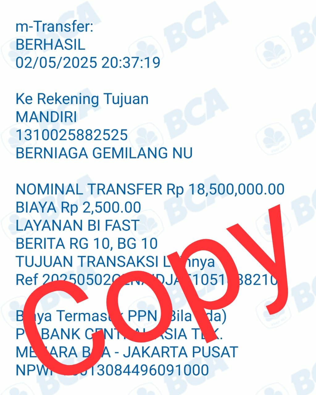 Bukti Transfer 2